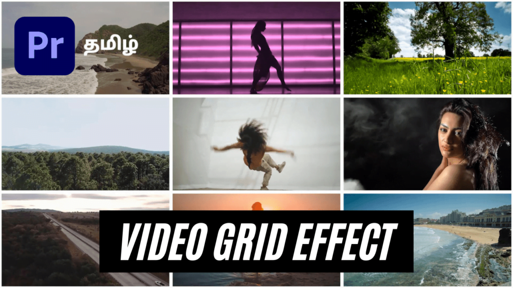 video grid or video wall in adobe Premiere Pro video editing tutorial