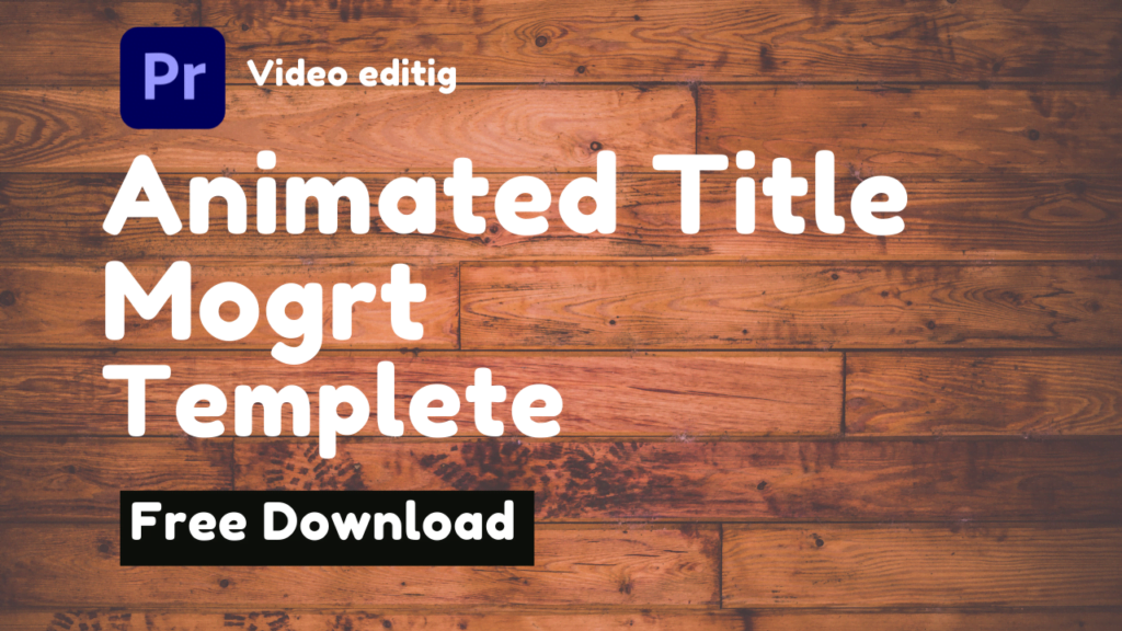 20 Free Animated Mogrt title adobe premiere pro