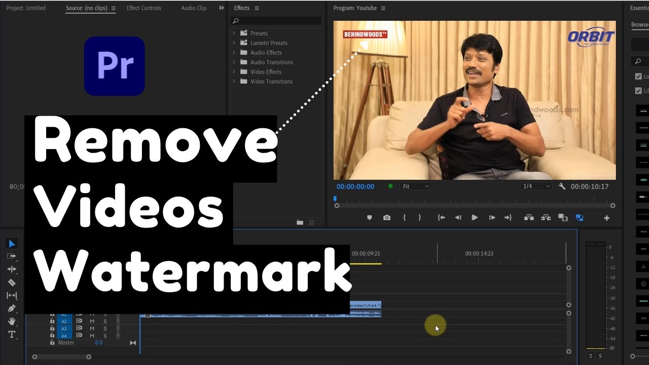 Read more about the article How to remove watermark from videos – Adobe premiere pro