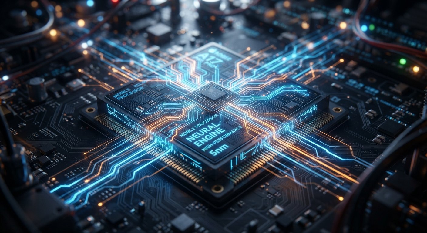 Conceptual 3D illustration of the Snapdragon 8 Elite Extreme Gen 6 chip